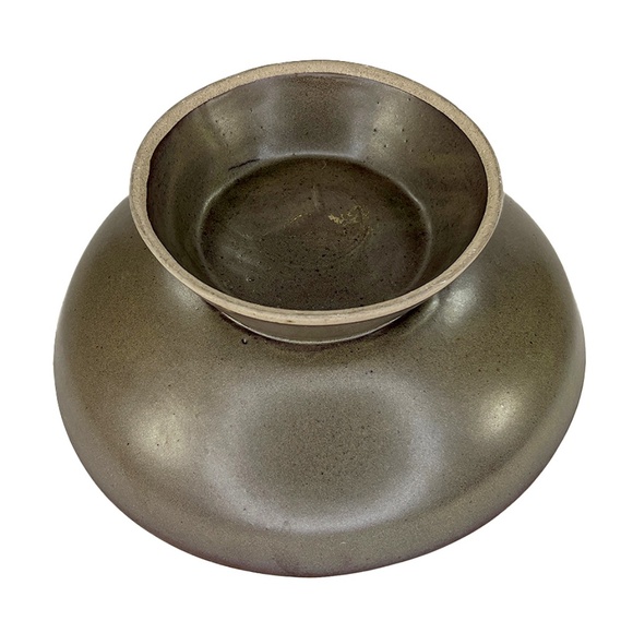 Marshall Studios Gordon Martz 1960s Indiana Stoneware Footed Salad Serving Bowl - Picture 4 of 5